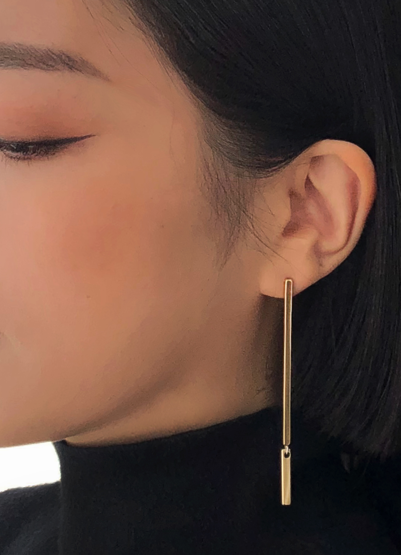 Gold Line Earring